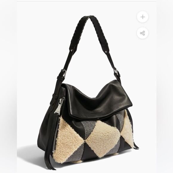 Aimee Kestenberg Handbags - Aimee Kestenberg Leather Double Entry Hobo Golden Time Autumn Tie Dye NWT